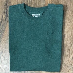 Carbartt LOOSE FIT Green TEE cotton blend K87-M LikeNew